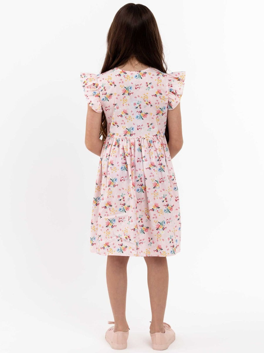 Oobi Vintage Pink Floral Madison Dress (1 Size)
