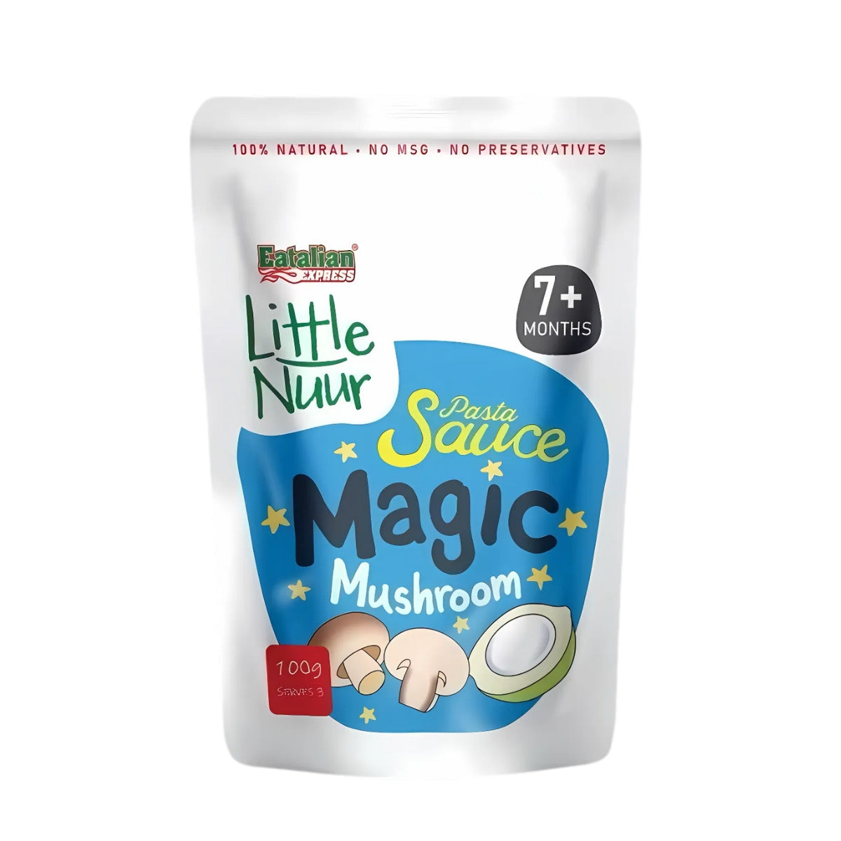 Eatalian Express Little Nuur Baby Pasta Sauce, 100g - Magic Mushroom (Exp 05/27)