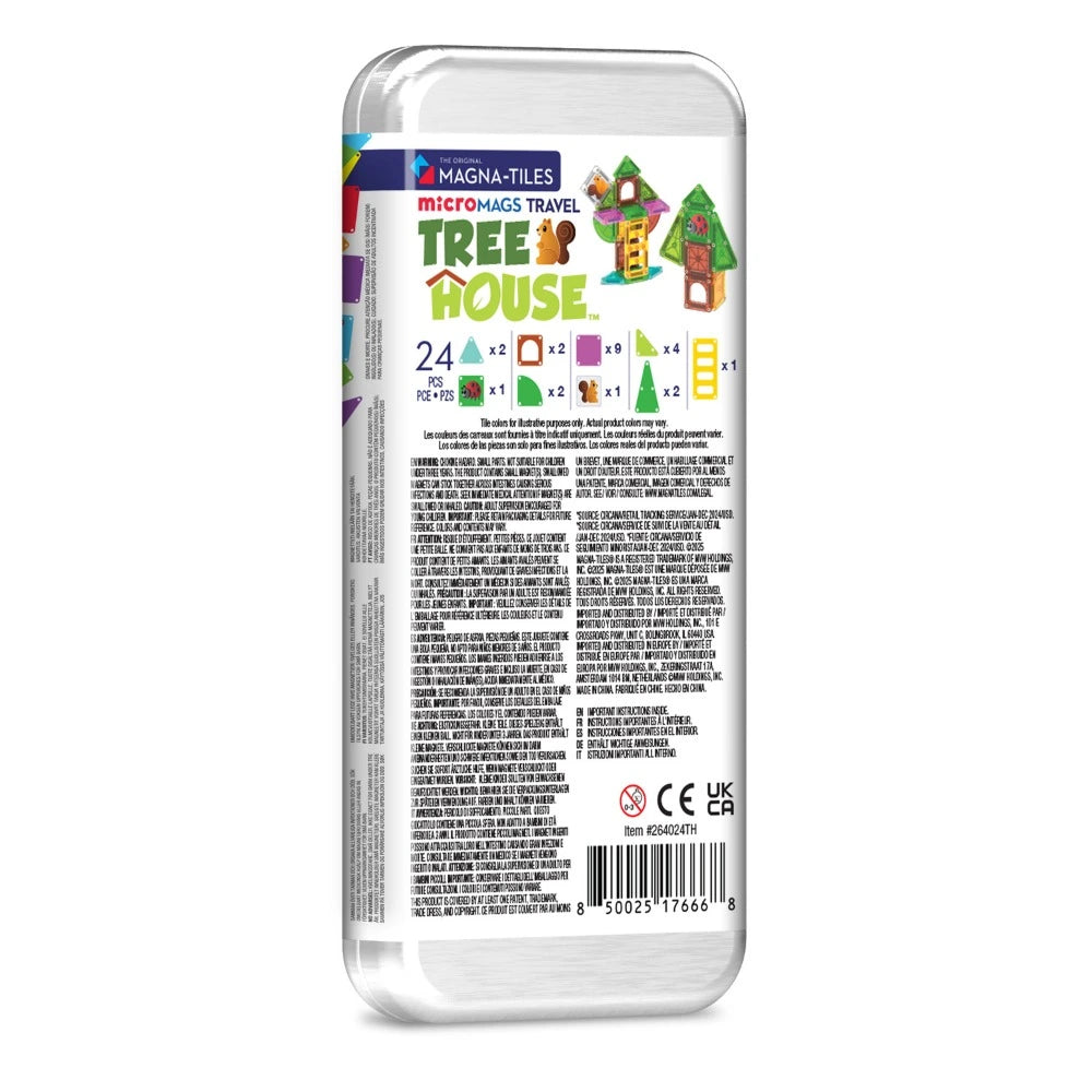 Magna-Tiles microMAGS Treehouse Travel Set, 24pcs - Pupsik Singapore