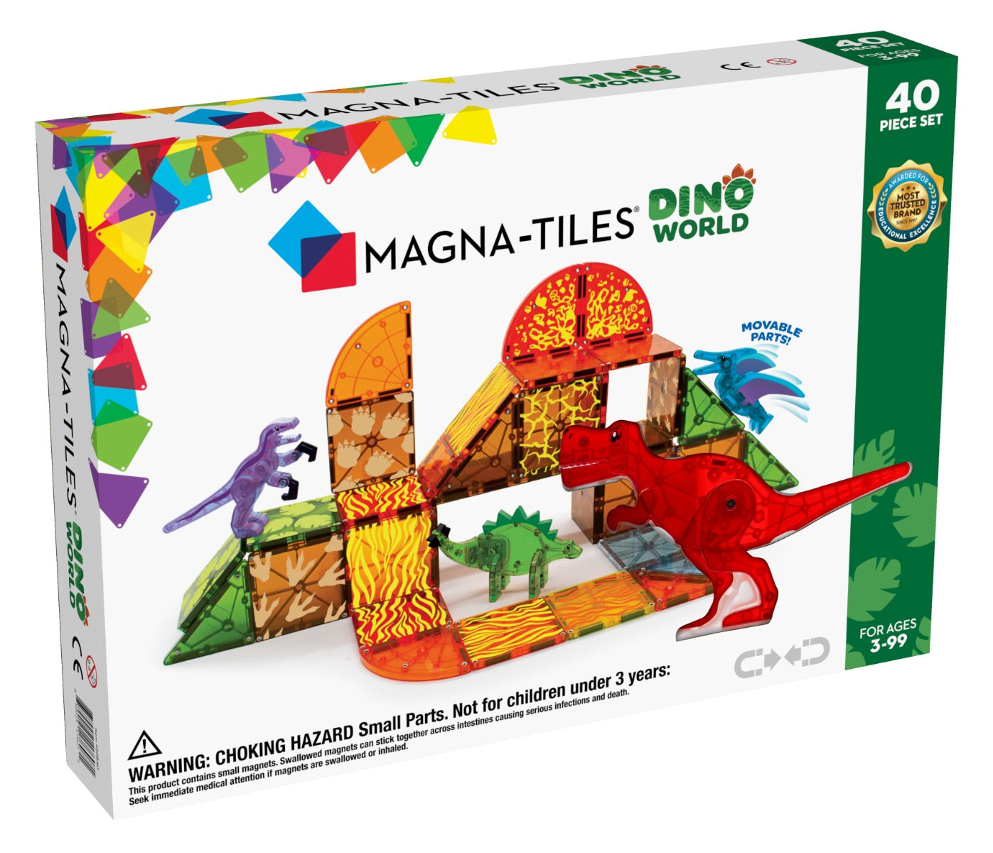 Magna-Tiles Dino World 40-Piece Set