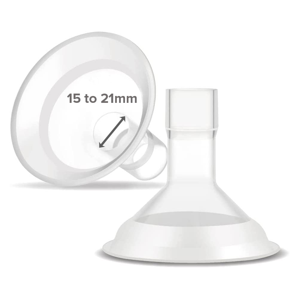 Maymom MyFit Comfy Breast Shield for Medela/Spectra (req. connector), 2pc (4 Sizes, 15-21mm)