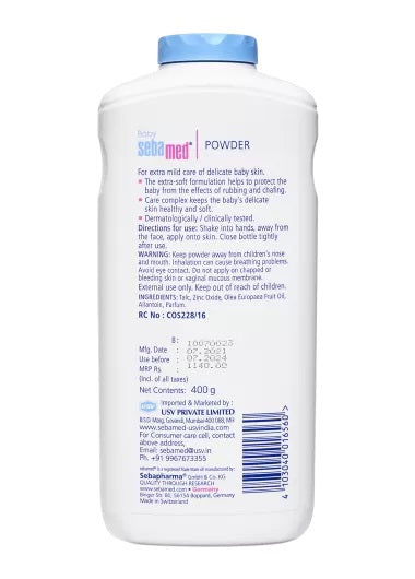 Sebamed Baby Powder, 100g (Exp 07/26)