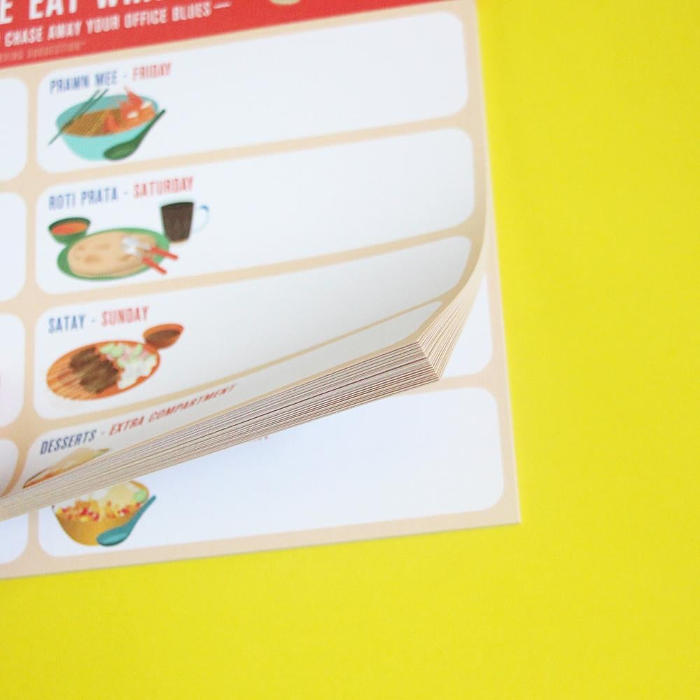 The Little Drom Store Makan Series Weekly Planner / Memo Pads