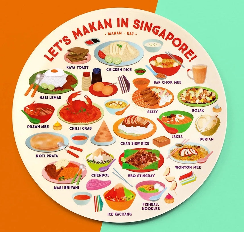 The Little Drom Store Melamine Plate (10 inch) (12 Designs)