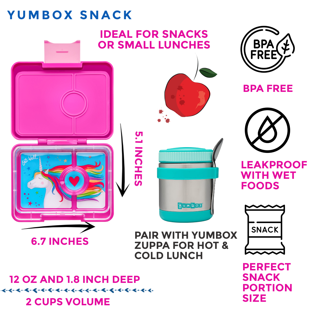 Yumbox Snack 3-compartment Lunch Box (14 designs)