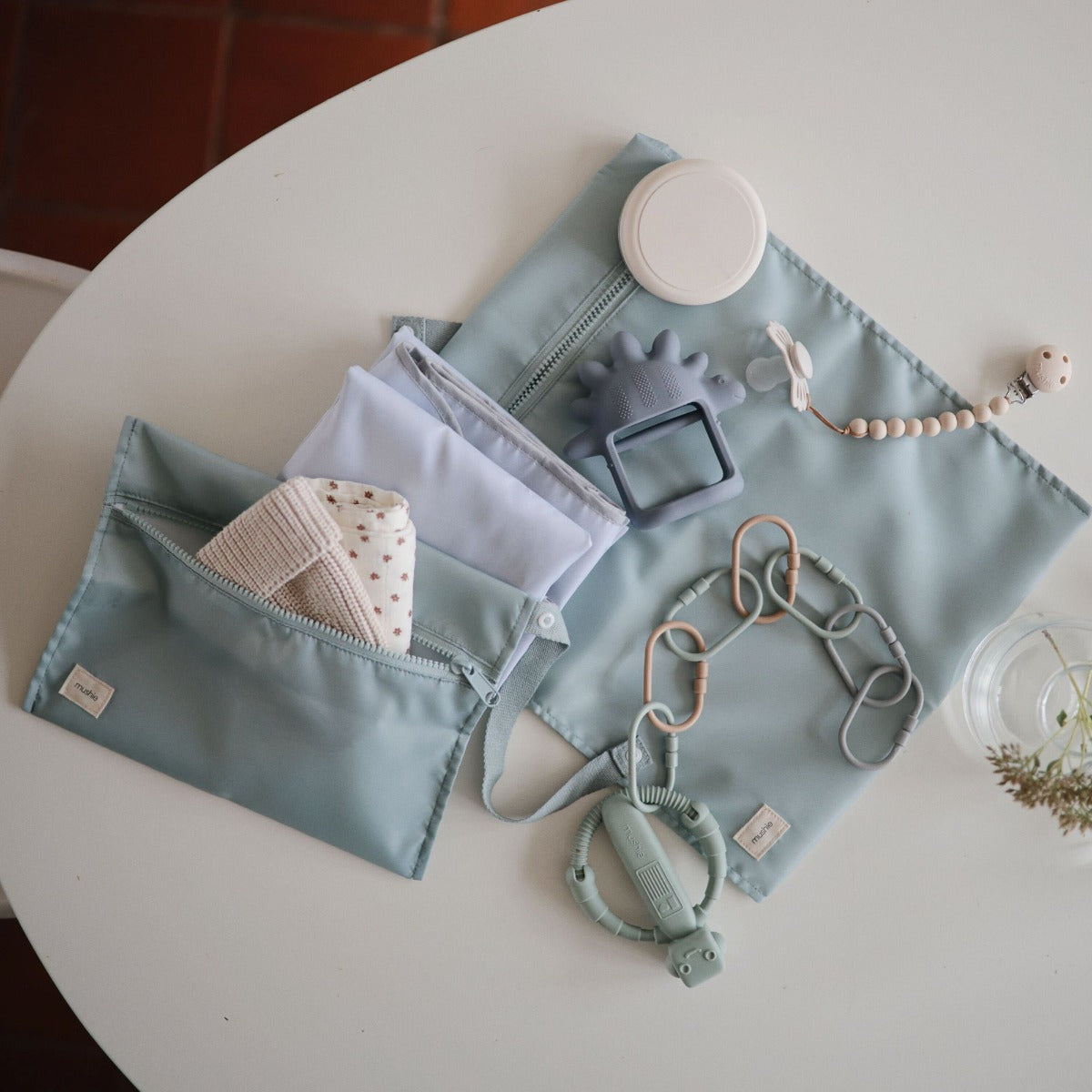 Mushie Water Resistant Wet Bag, 2pcs (5 Colors) - Pupsik Singapore