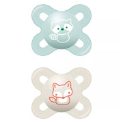 MAM Original Start Pacifier with Case, 2pk (0-2M) - 3 Assorted Designs