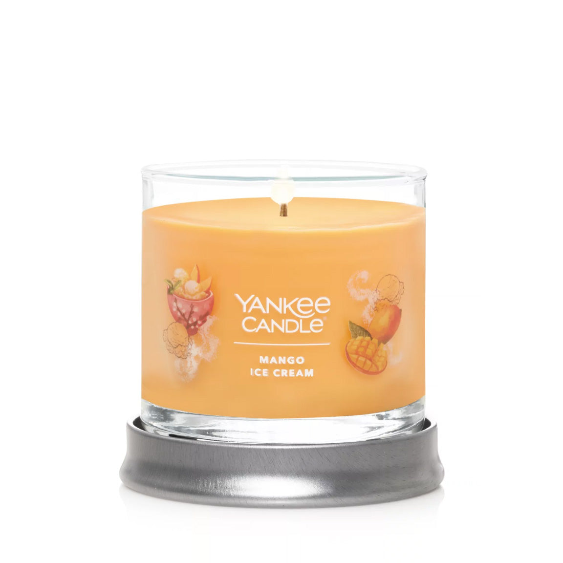 Yankee Candle Signature Small Tumbler Candle, 1- Wick (4.3oz) - Mango Ice Cream