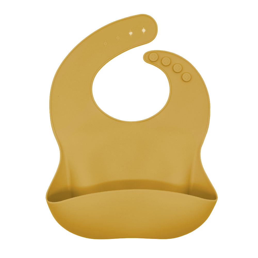 Biomom Silicone Plain Round Baby Bib (16 colors)