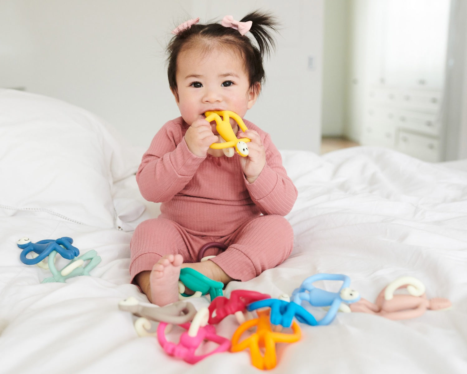 Matchstick Monkey Original Teething Toy - With Tail (9 Colors)