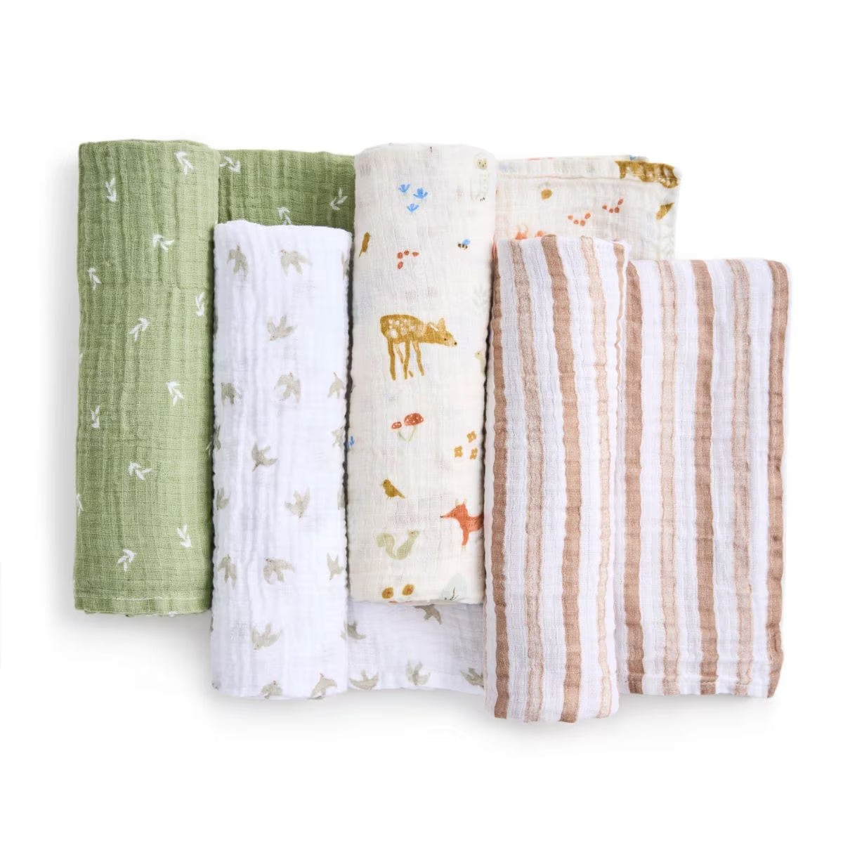 Aden Anais Essentials Muslin Cotton Swaddle (44 x 44 in), 4pk (31 Designs) - Pupsik Singapore