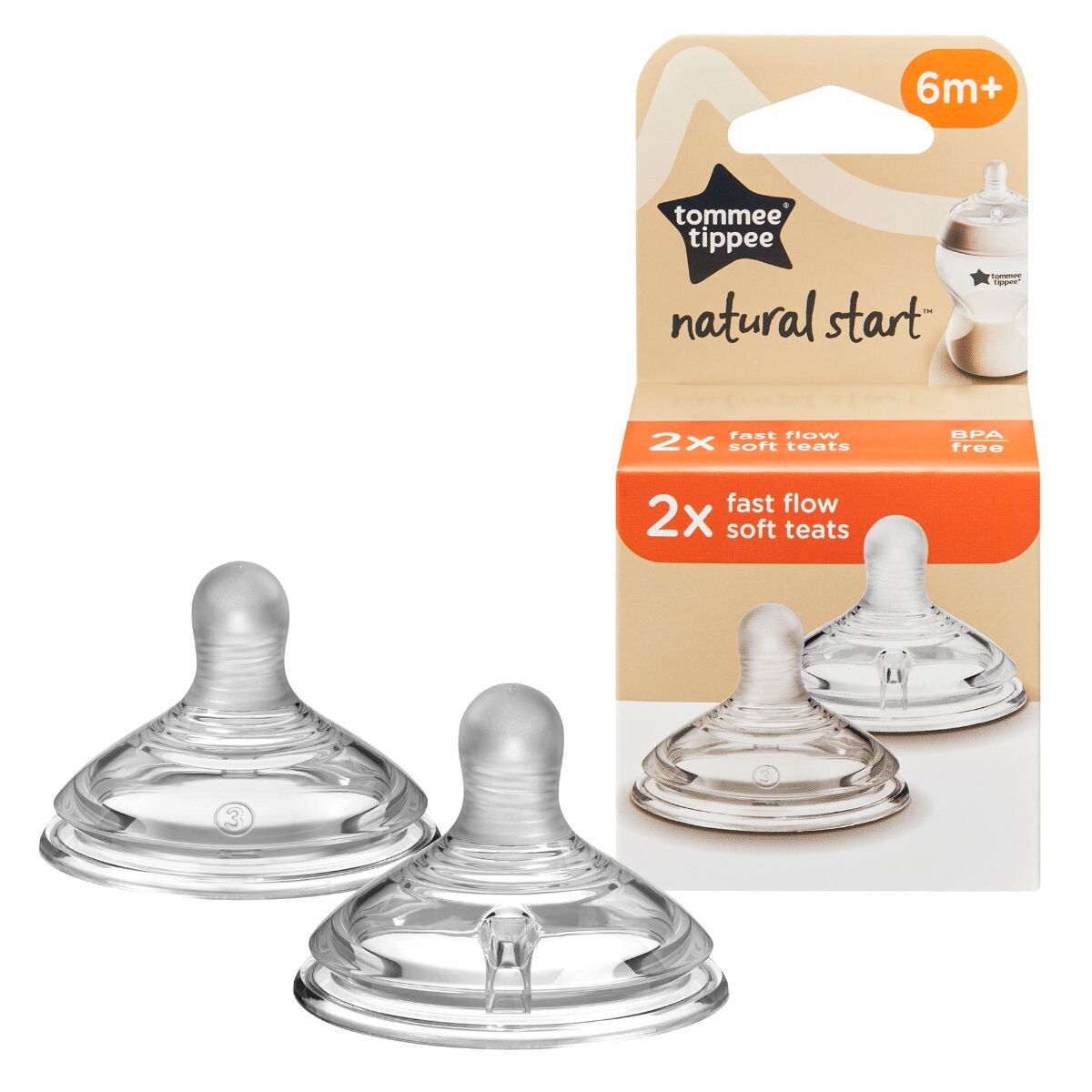 Tommee Tippee Natural Start Teats, 2pk (4 Sizes) - Pupsik Singapore