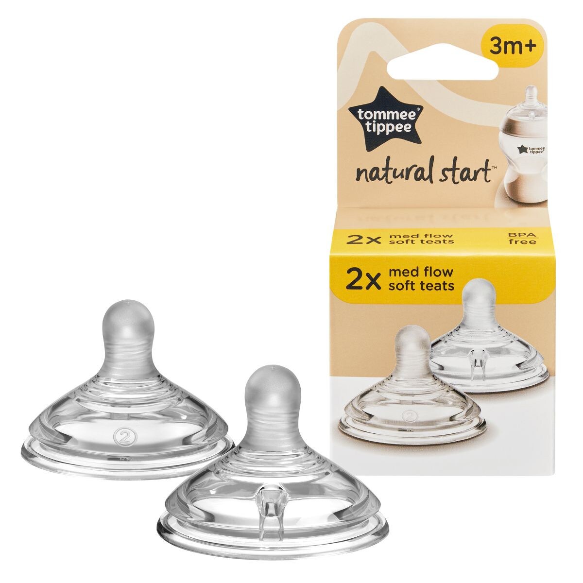 Tommee Tippee Natural Start Teats, 2pk (4 Sizes) - Pupsik Singapore