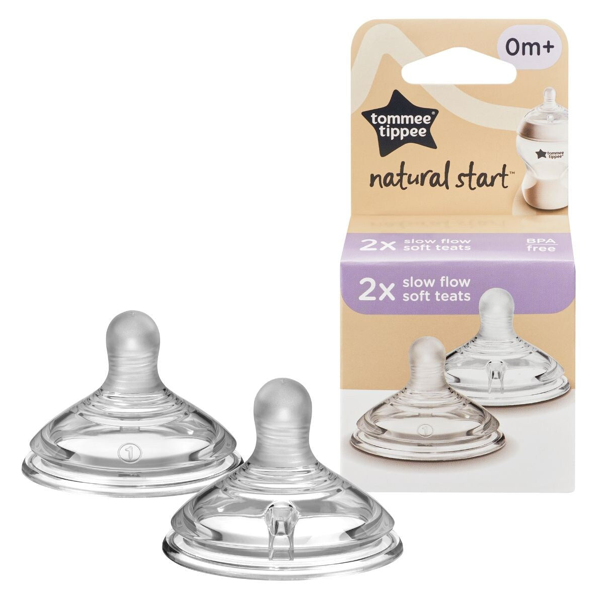 Tommee Tippee Natural Start Teats, 2pk (4 Sizes) - Pupsik Singapore