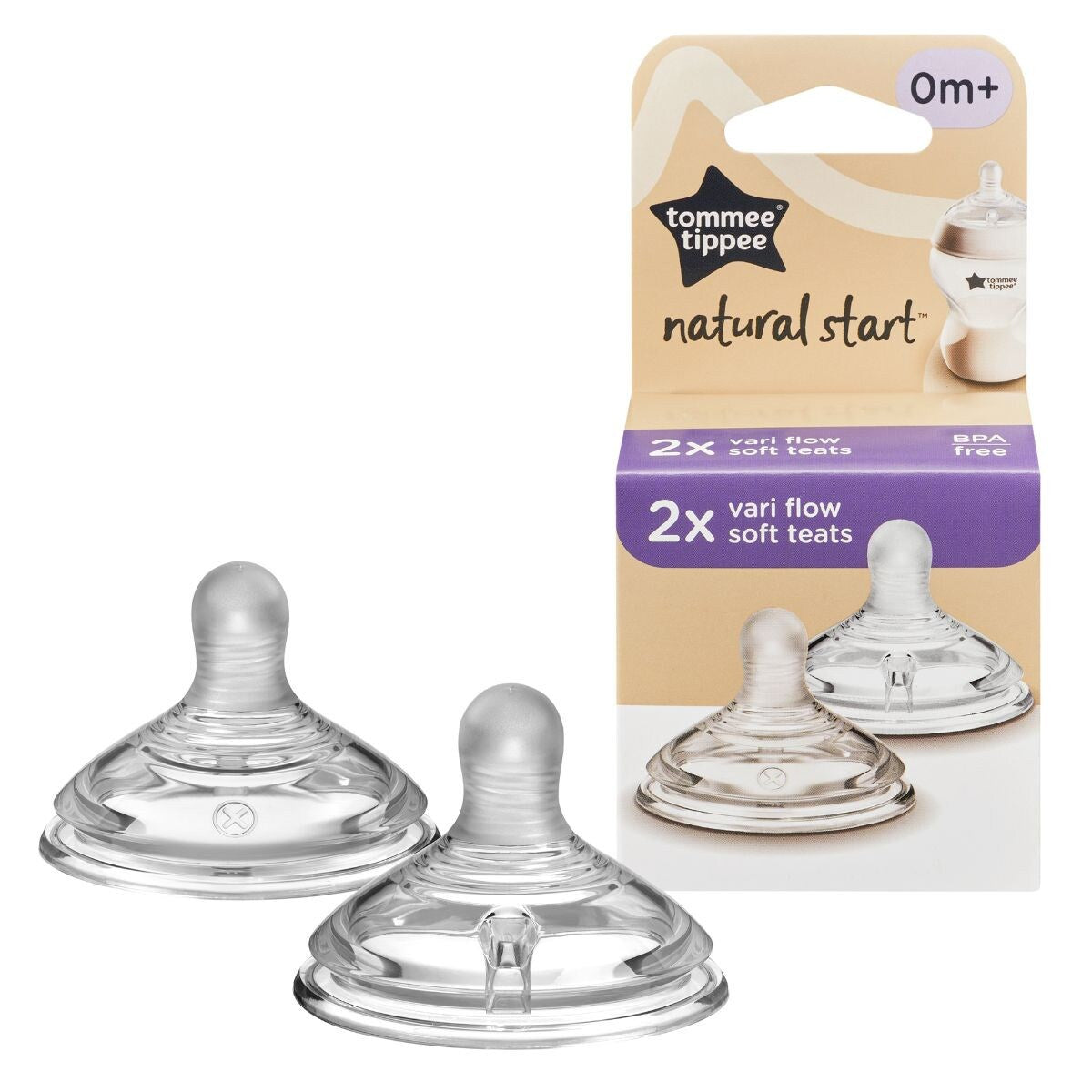 Tommee Tippee Natural Start Teats, 2pk (4 Sizes) - Pupsik Singapore