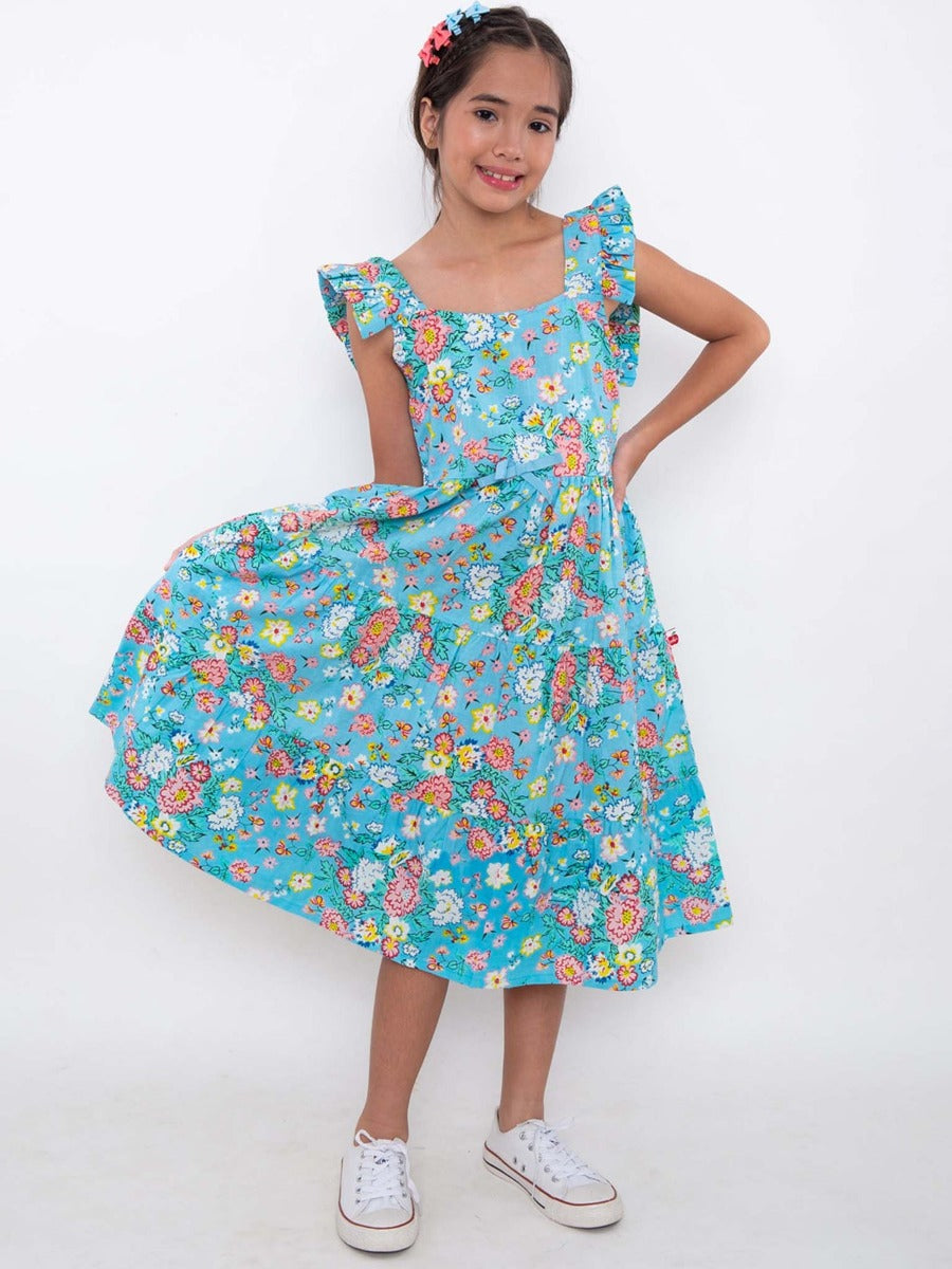 Oobi Cornflower Meadow Midi-Maxi Dress (3 Sizes)