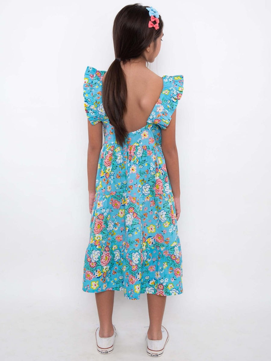 Oobi Cornflower Meadow Midi-Maxi Dress (3 Sizes)