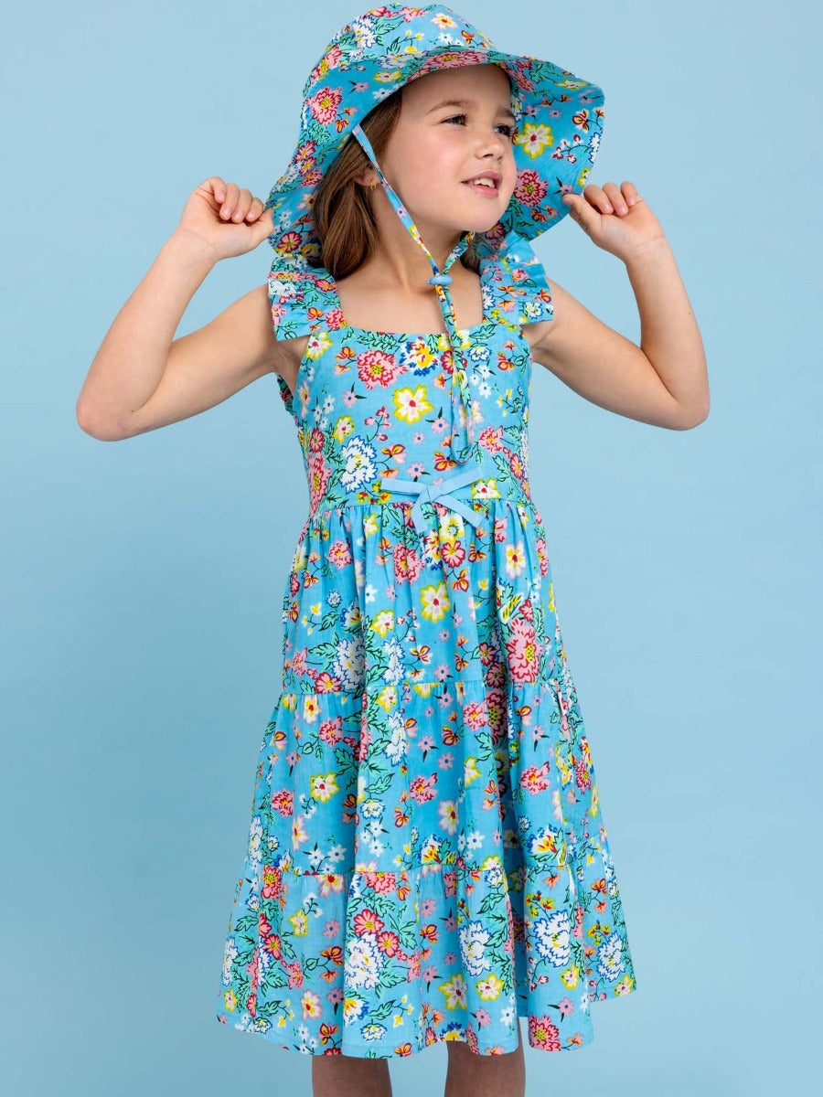 Oobi Cornflower Meadow Midi-Maxi Dress (3 Sizes)
