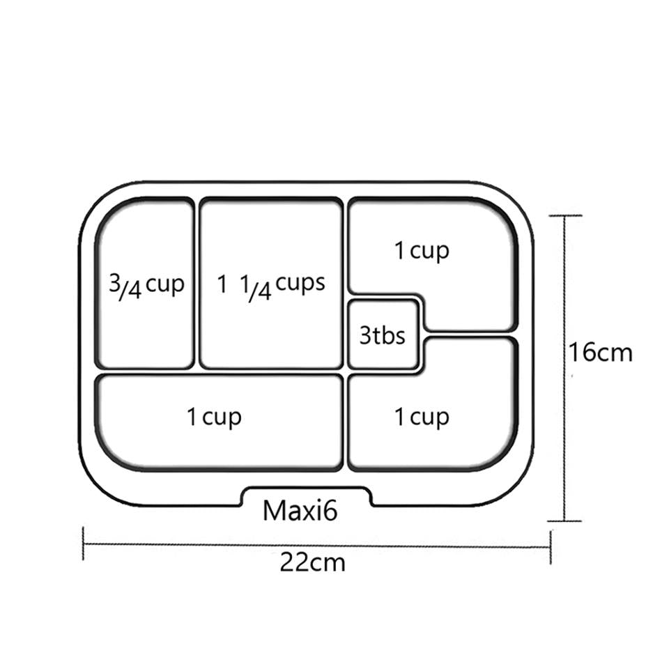 Munchbox Maxi6 Clear Tray