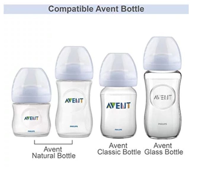Maymom Collar with Sealing Disc & Travel Cap for Avent (4 set)
