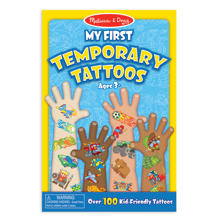 Melissa & Doug My First Temporary Tattoos - Blue - Pupsik Singapore
