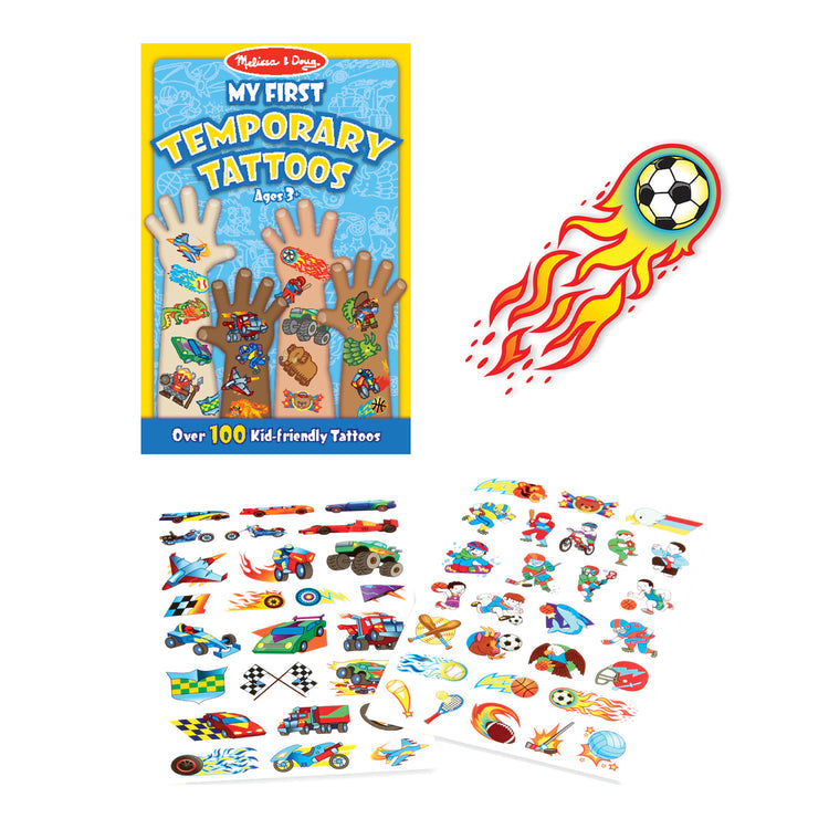 Melissa & Doug My First Temporary Tattoos - Blue - Pupsik Singapore