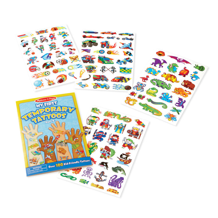 Melissa & Doug My First Temporary Tattoos - Blue - Pupsik Singapore