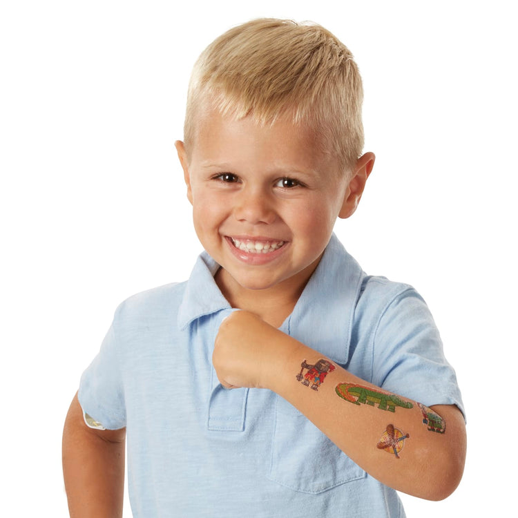 Melissa & Doug My First Temporary Tattoos - Blue - Pupsik Singapore