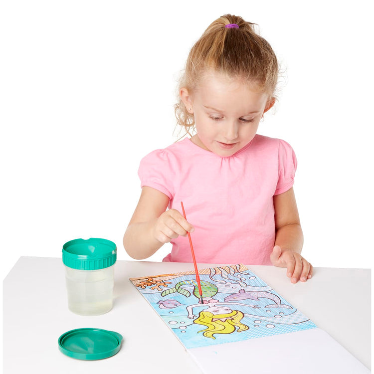 Melissa & Doug  My First Paint With Water Art Pad - Cheerleaders, Flowers, Fairies, and More