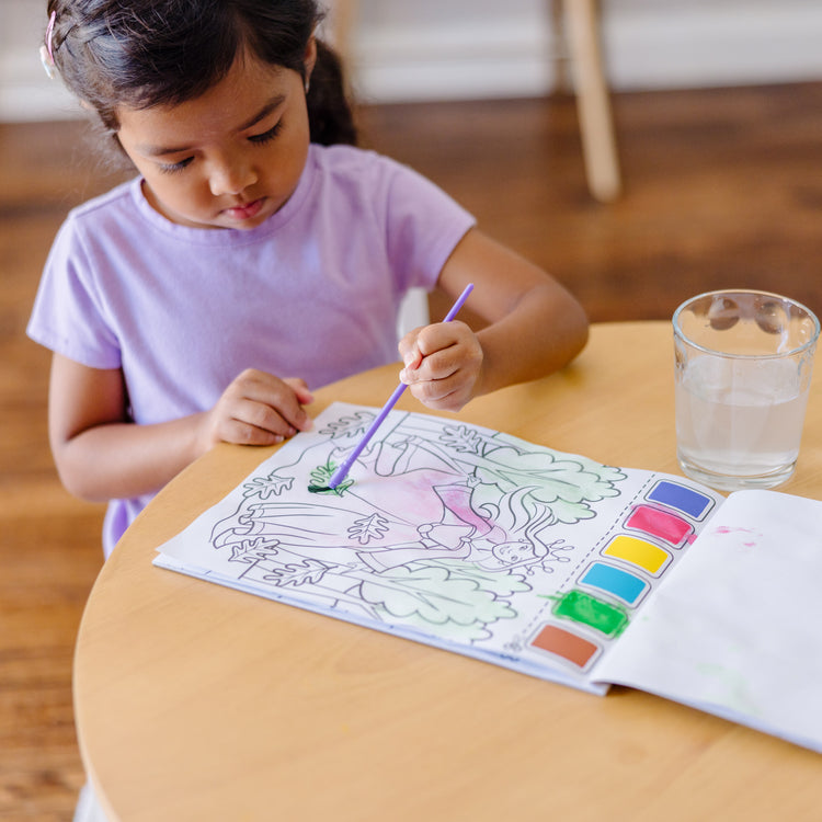 Melissa & Doug Paint with Water Activity Book - Princess - Pupsik Singapore