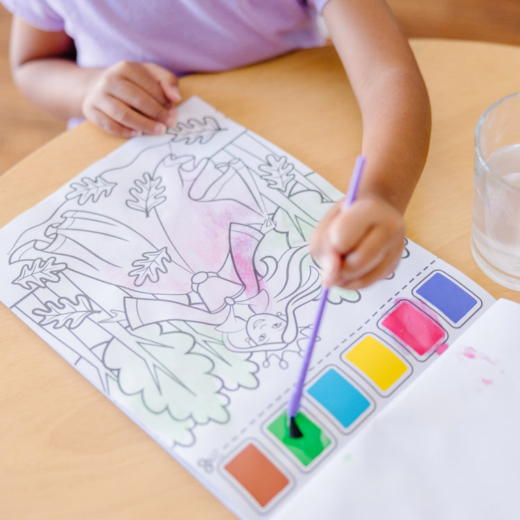 Melissa & Doug Paint with Water Activity Book - Princess - Pupsik Singapore