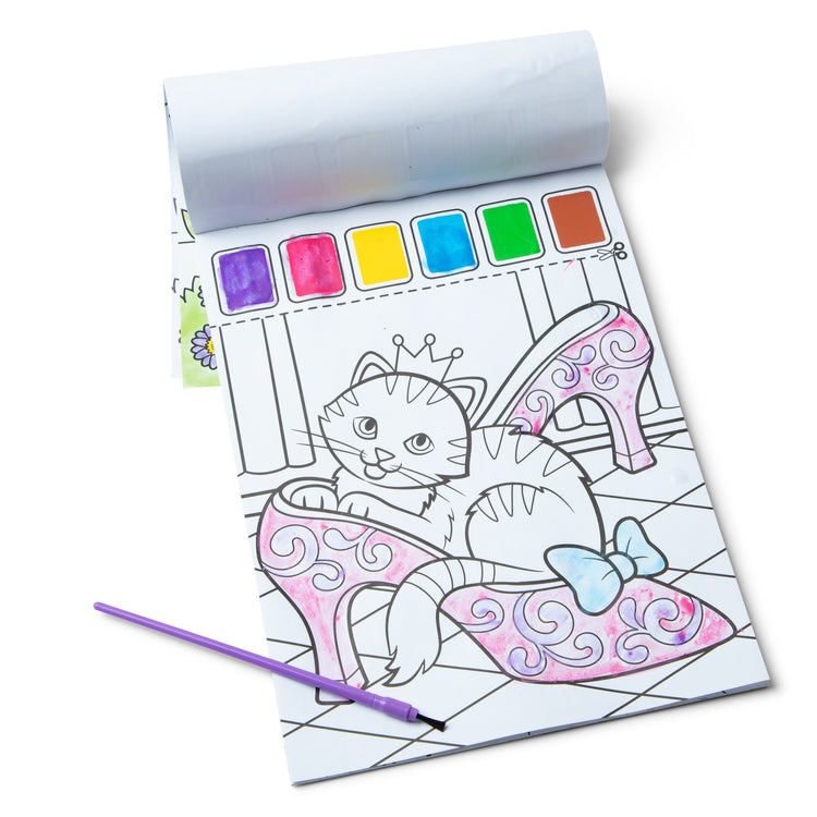 Melissa & Doug Paint with Water Activity Book - Princess - Pupsik Singapore