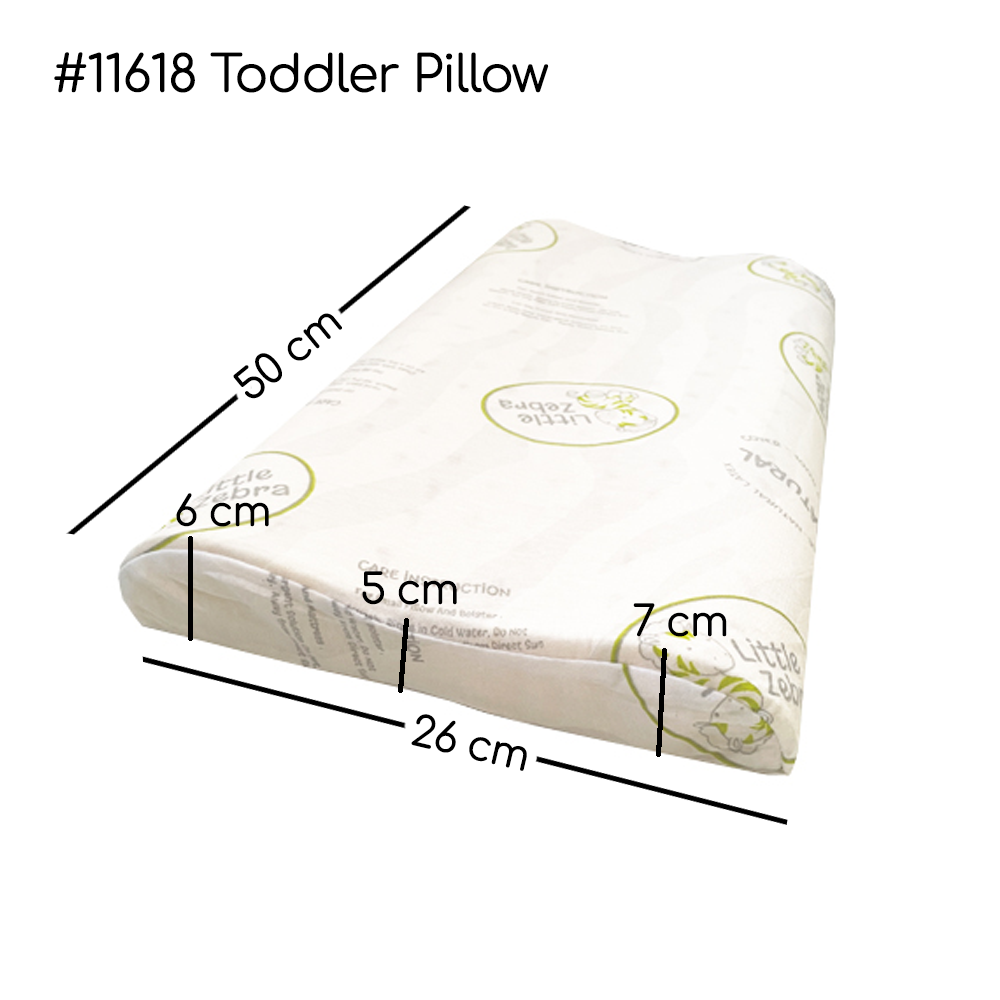 Little Zebra Toddler Latex Pillow (26 x 50cm)