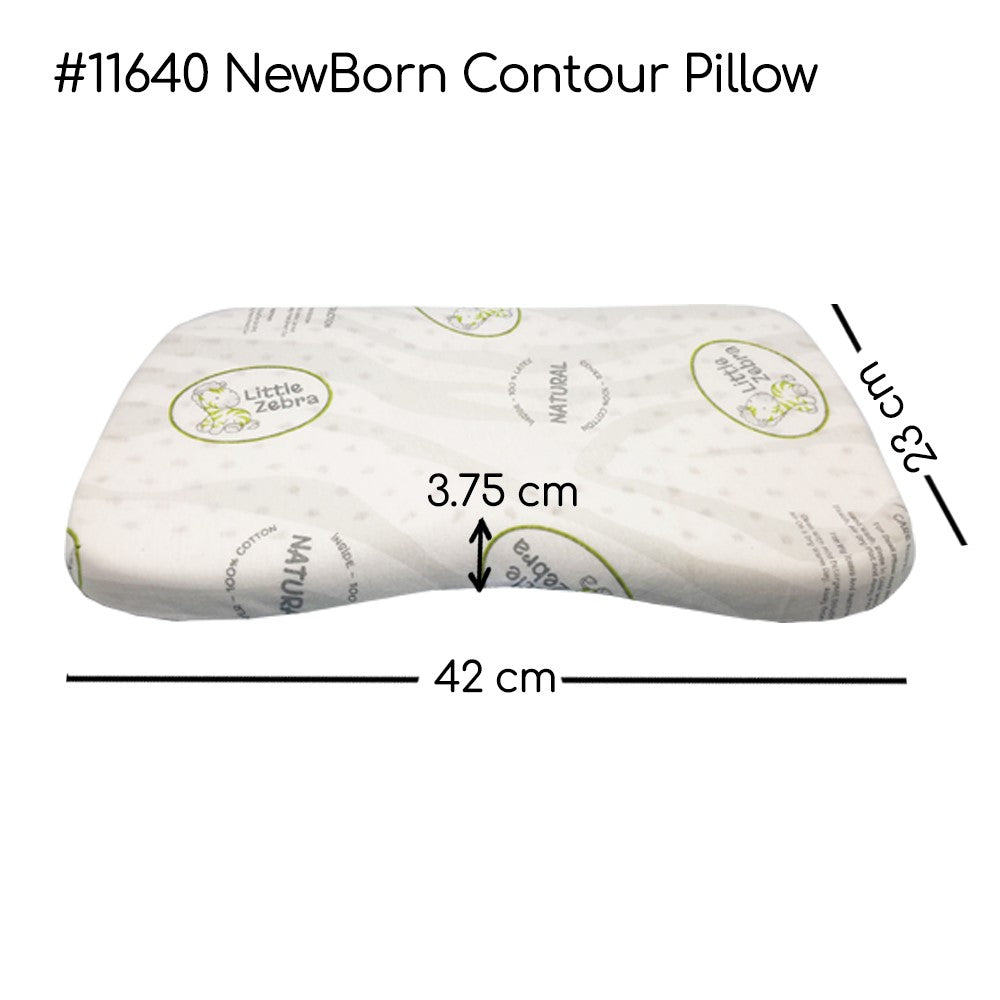 Little Zebra Latex Contour Pillow - Newborn (23 x 42cm)