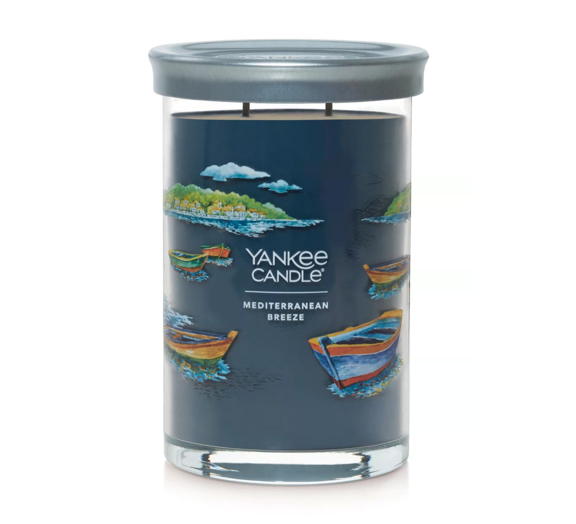 Yankee Candle Signature Large Tumbler Candle, 2-wicks (20oz) - Mediterranean Breeze