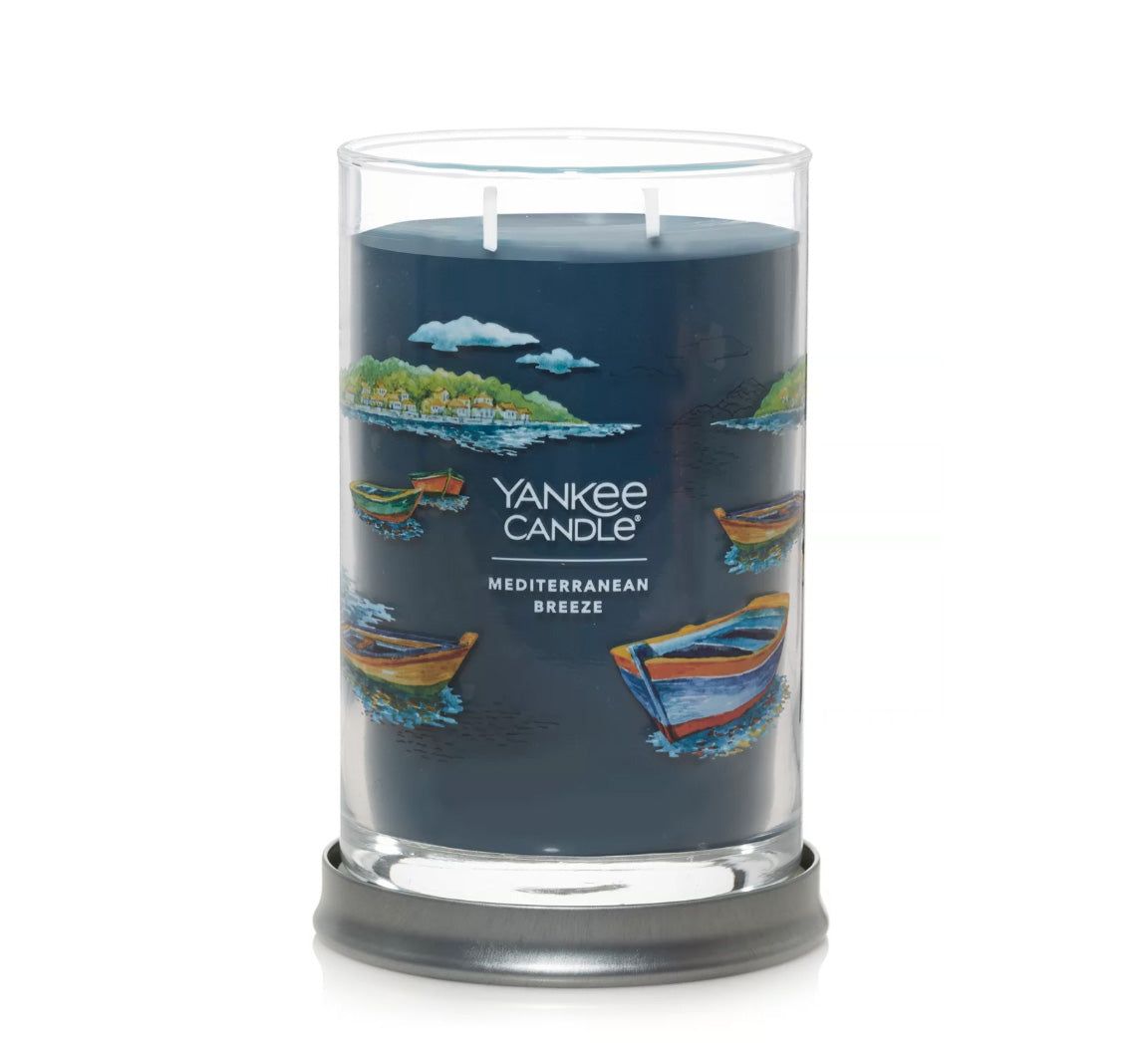 Yankee Candle Signature Large Tumbler Candle, 2-wicks (20oz) - Mediterranean Breeze
