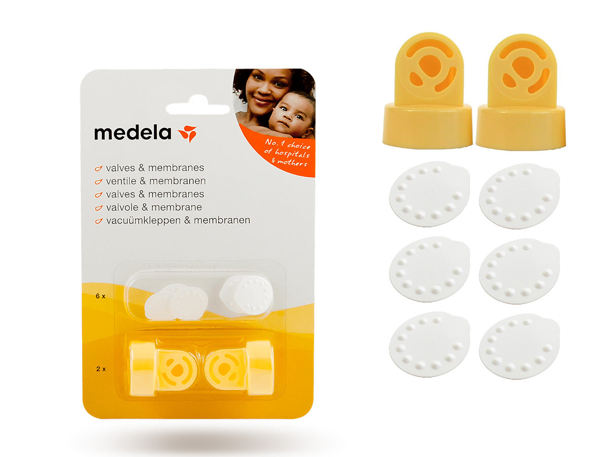 Medela 2 Valves + 6 Membranes - Made in Switzerland