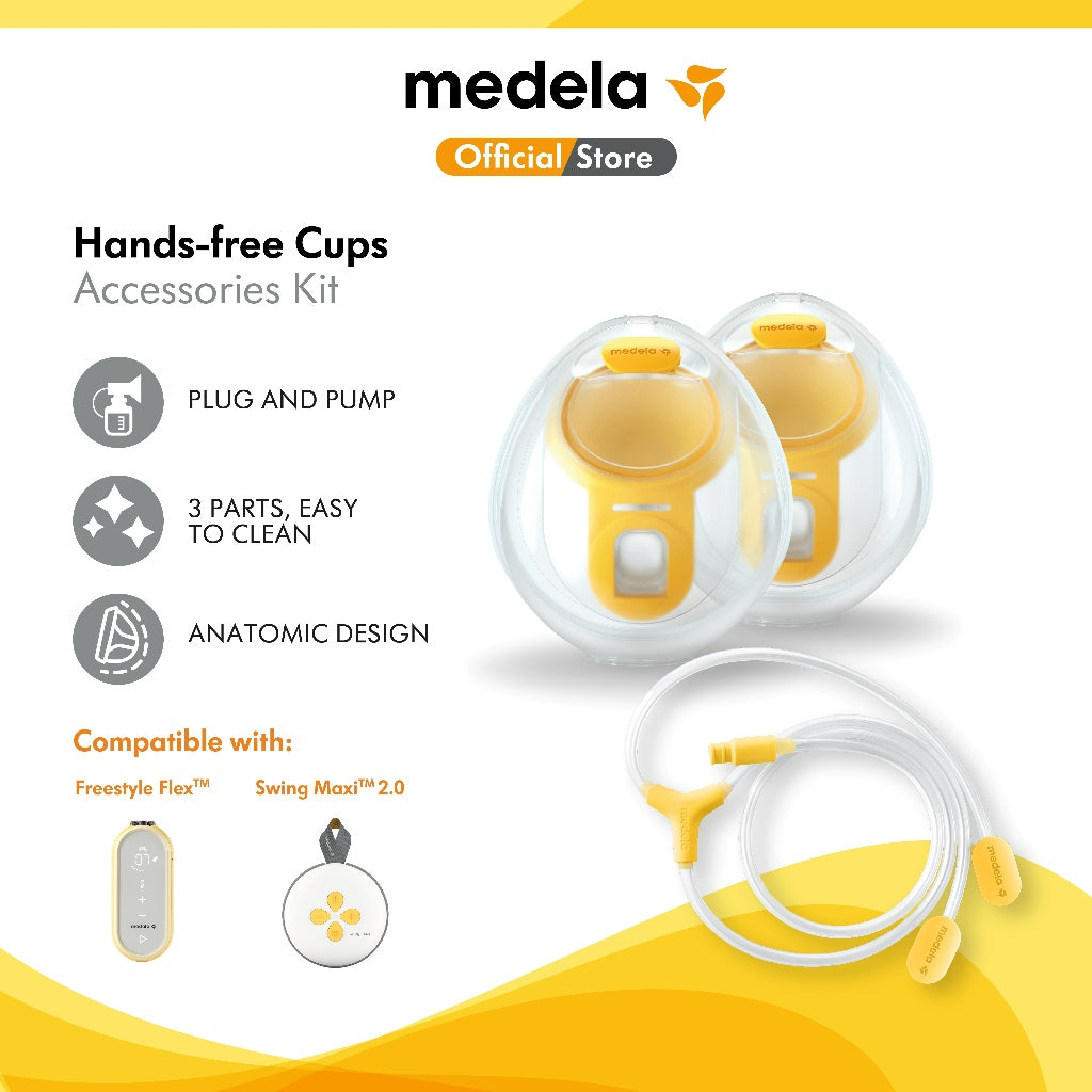Medela Freestyle Hands-Free Breast Collection Cups Accessories with 21mm and 24mm Shields