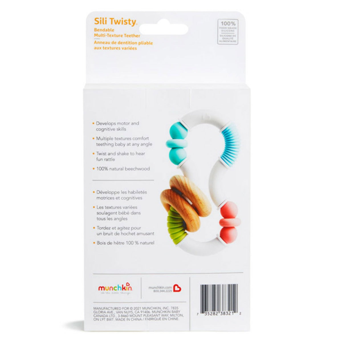 Munchkin Sili Twisty™ Bendable Multi-Texture Teether