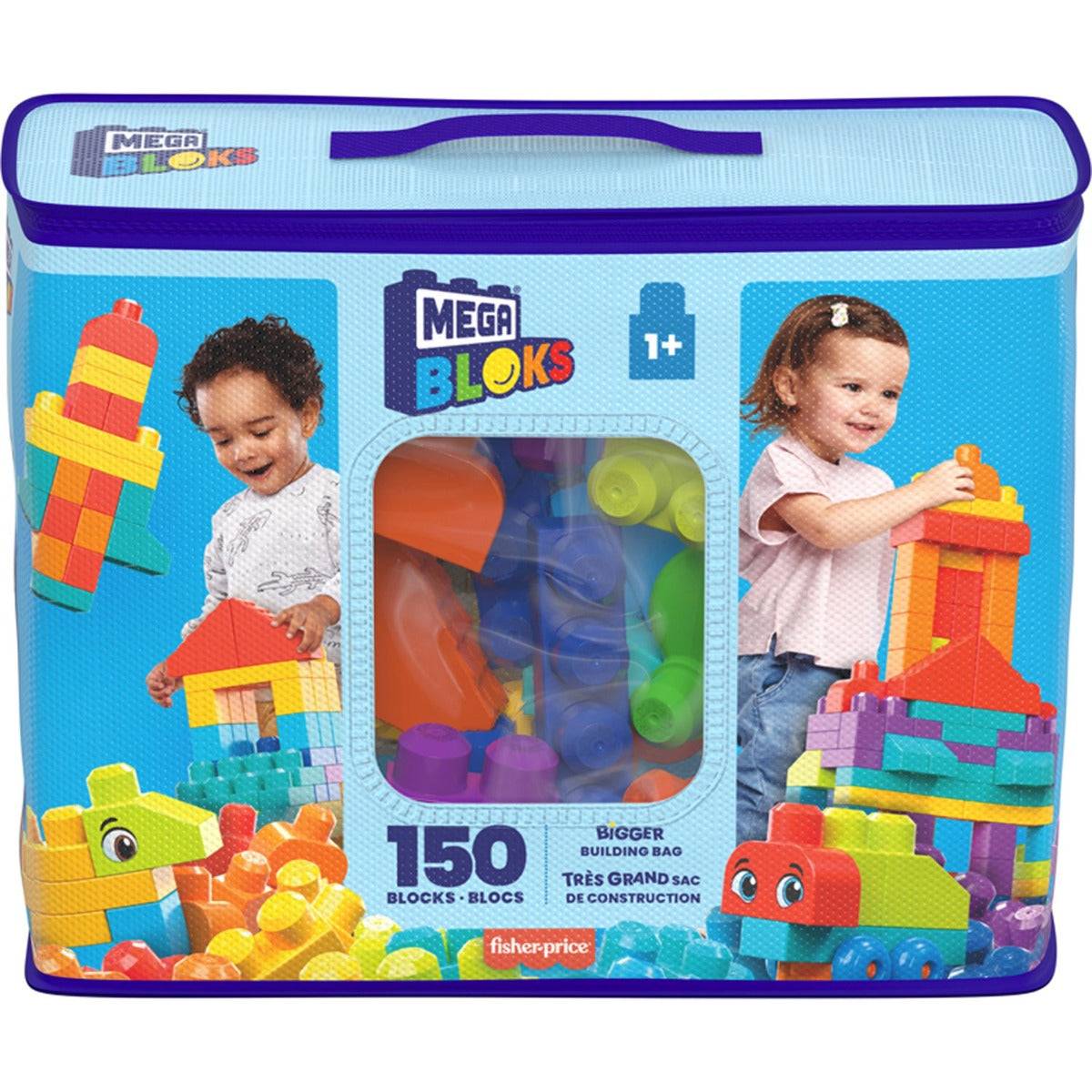 Mega Bloks Bigger Bulk Bag, 150pcs