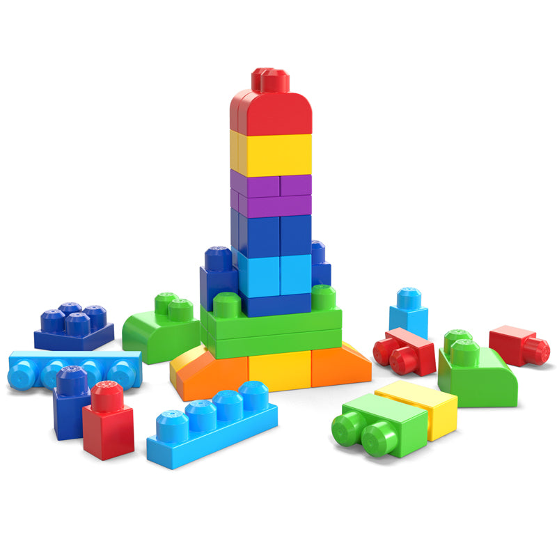 Mega Bloks First Builders Big Building Bag, 60pcs - Blue
