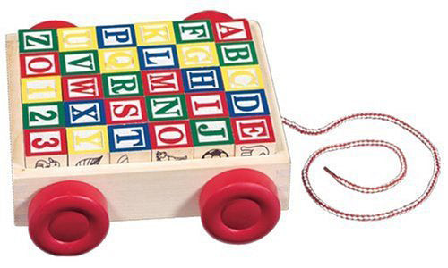 Melissa & Doug Classic ABC Block Cart (30pcs)