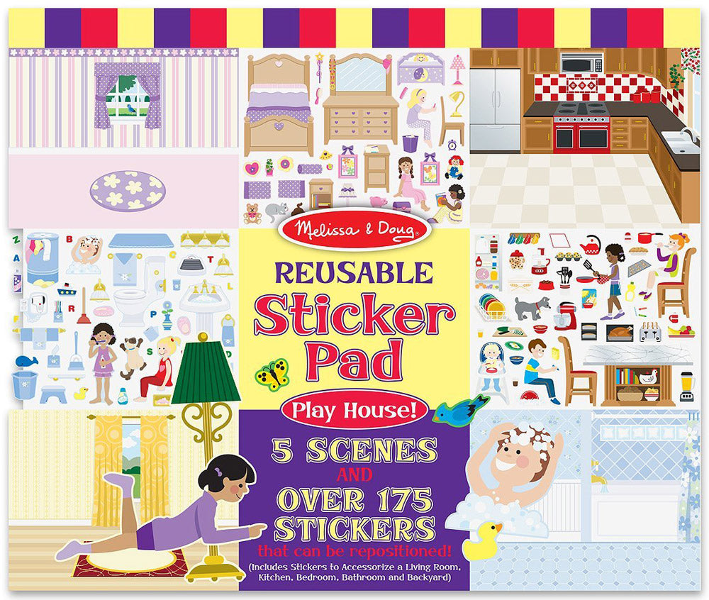 Melissa & Doug Reusable Sticker Pad (3 Themes)