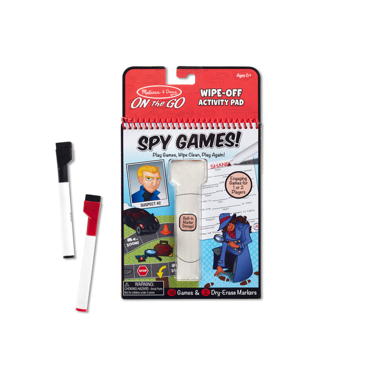 Melissa & Doug On the Go Wipe-Off Activity Pad - Spy Games