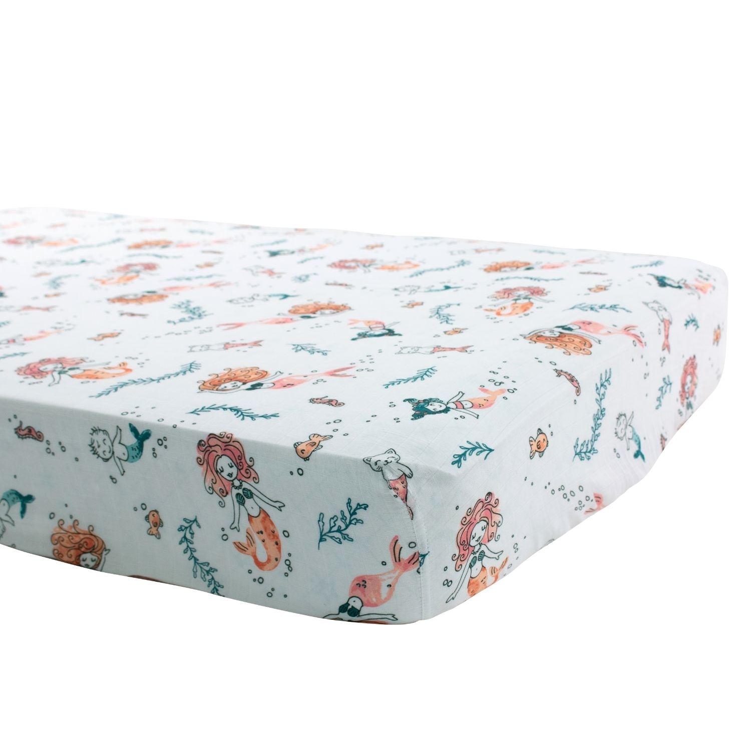 Bebe Au Lait Luxury Muslin Fitted Crib Sheet (70x130cm) (7 Designs) - Pupsik Singapore