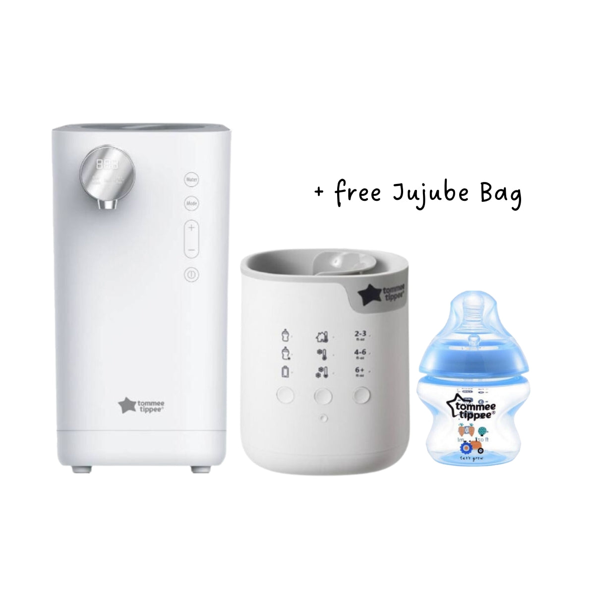 Tommee Tippee Milk Modulator & Warmer Milk Prep Bundle + Free Jujube Bag