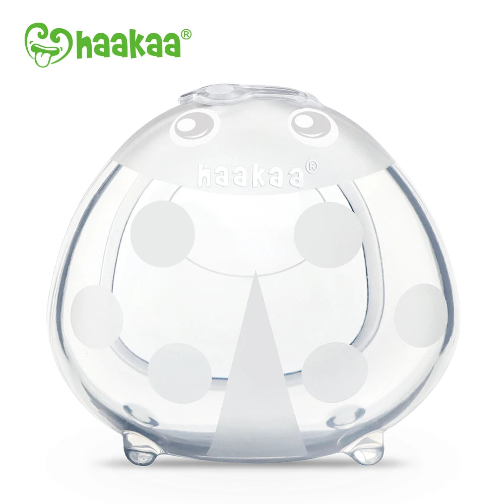 [2-pack] Haakaa Ladybug Silicone Milk Collector with Storage Bag (75ml)