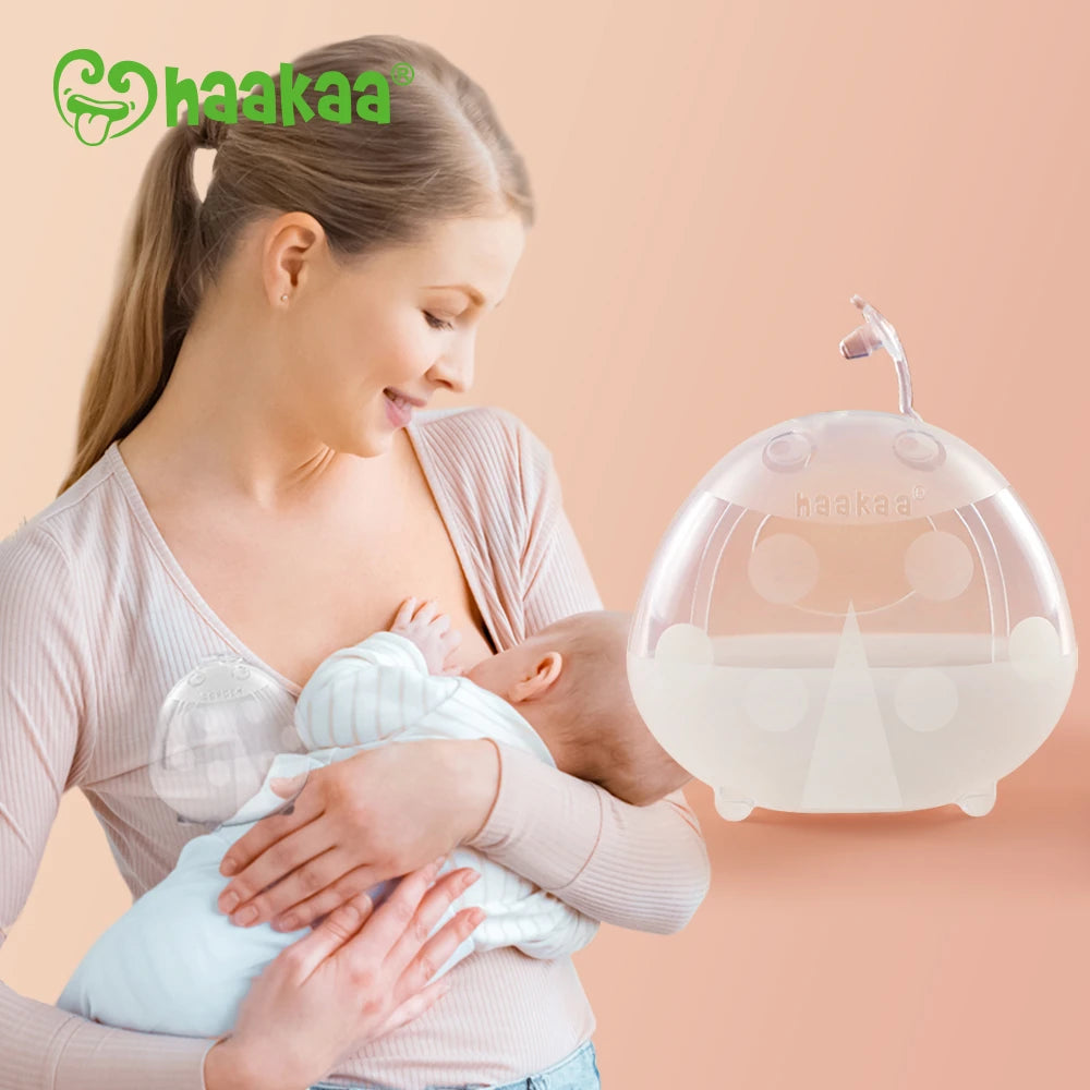 [2-pack] Haakaa Ladybug Silicone Milk Collector with Storage Bag (75ml)