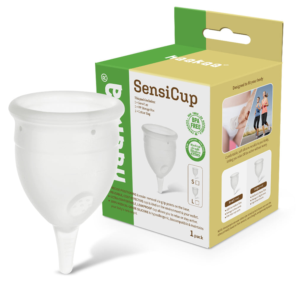 Haakaa SensiCup Frosted Menstrual Cup, 1-Pack (2 Sizes)