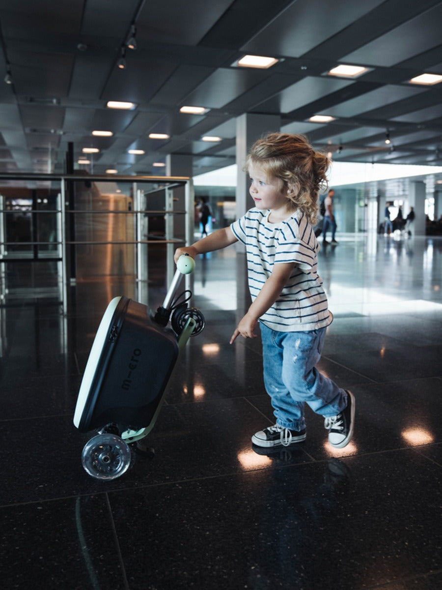 Micro Luggage Junior (w/ Flip Down Scooter) - Mint